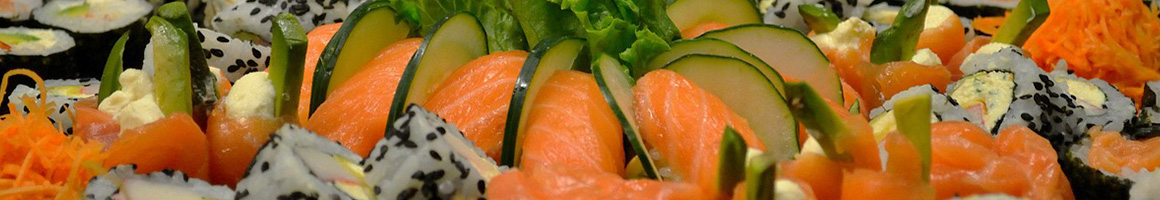 Eating Japanese Sushi at Sakana Sushi restaurant in Carrollton, VA.